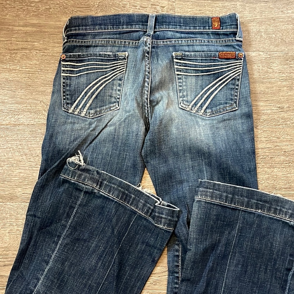 Dojo 7 jeans—bottom frayed and a little hole—see pics